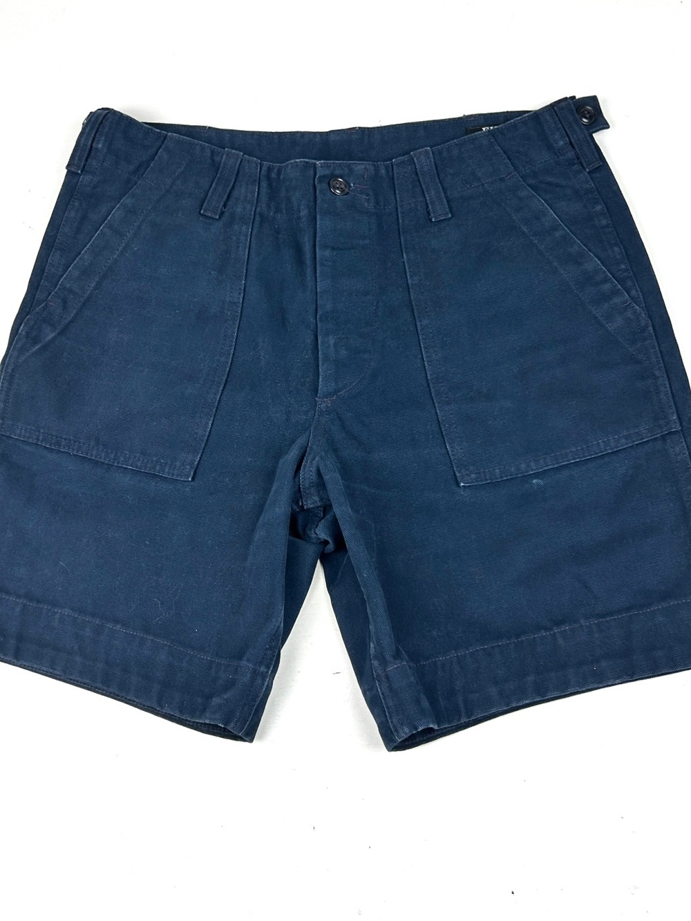 Filson Duck Canvas Heavyweight Shorts Sz 32 Utility Hunting Navy Blue Made USA